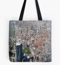 Aerial photography, New York City, Manhattan, Brooklyn, New York, streets, buildings, skyscrapers, #NewYorkCity, #Manhattan, #Brooklyn, #NewYork, #streets, #buildings, #skyscrapers, #cars Tote Bag