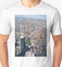 Aerial photography, New York City, Manhattan, Brooklyn, New York, streets, buildings, skyscrapers, #NewYorkCity, #Manhattan, #Brooklyn, #NewYork, #streets, #buildings, #skyscrapers, #cars Unisex T-Shirt