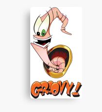 Earthworm Jim, Groovy! Canvas Print
