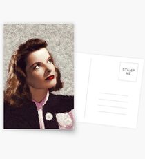 Katharine Hepburn, Vintage Hollywood-Legende Postkarten