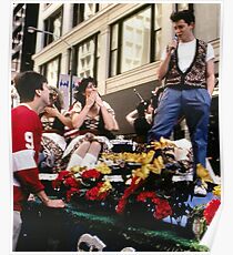 Ferris und Blumen Poster