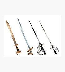 Various Old Swords Photographic Print