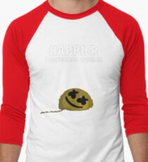 Camiseta ¾ bicolor para hombre Marshmello ft. Bastille - Arte digital más feliz