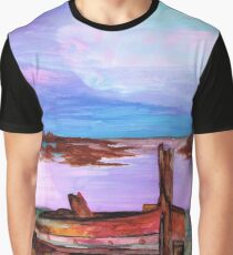 Beached Whaler at Sunset Graphic T-Shirt