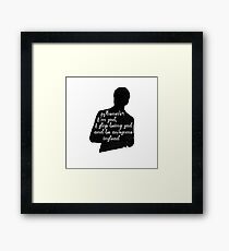 Whenever I'm sad, I stop being sad and be awesome instead Framed Print