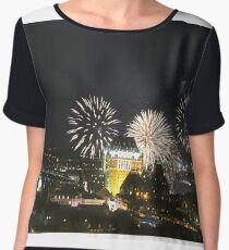 #Quebec, #Canada, Quebec #City, #Streets, #Buildings, #Places, #QuebecCity, #fireworks, #firework, #banger Chiffon Top