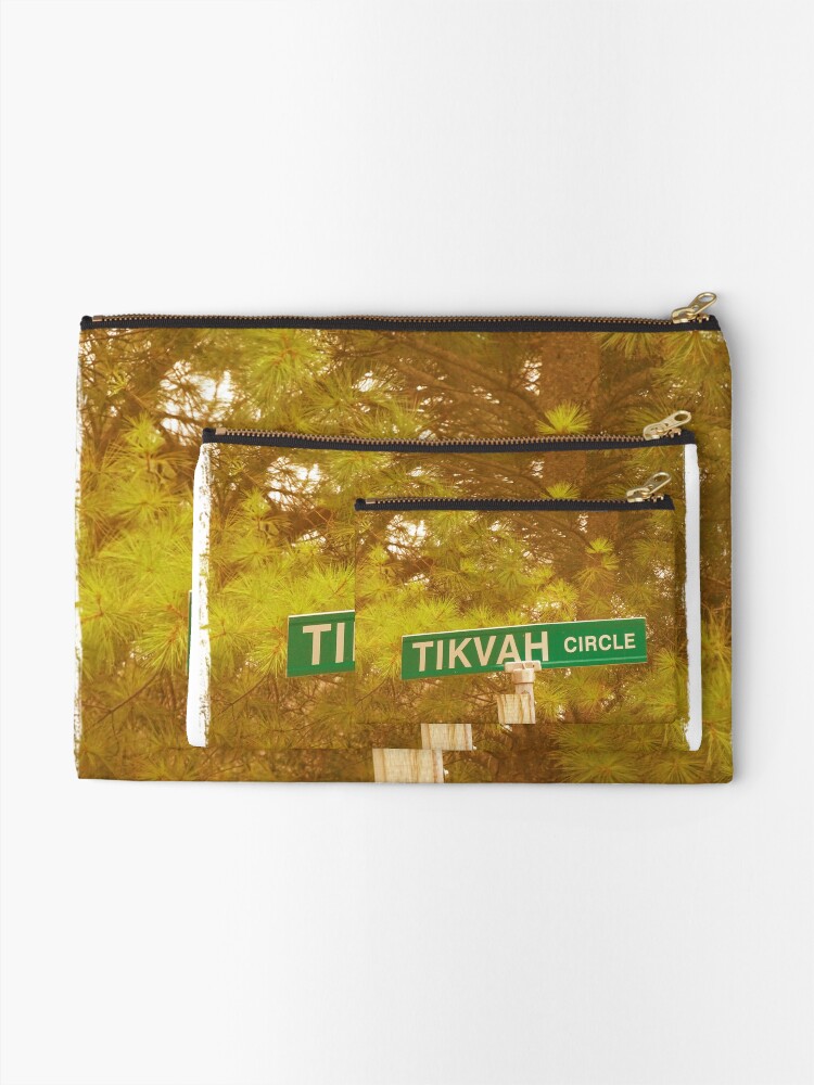 Alternate view of Tikvah circle Zipper Pouch