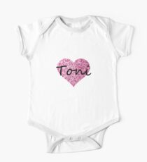 Toni Pink Heart One Piece - Short Sleeve
