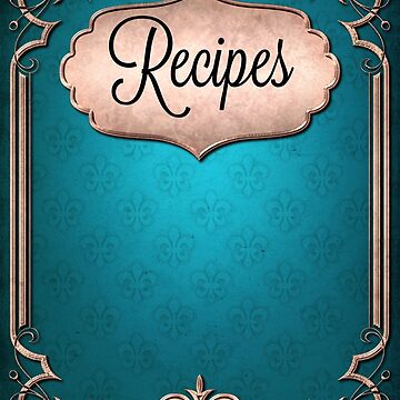 Recipes Book In Black And White Journal and Notebook Only Hardcover  Journal for Sale by CJ Anderson