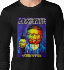 Absente (Absinthe) Van Gogh Parody Vintage Poster, tshirts, tees, jersey, posters, tshirts, Prints, Print Long Sleeve T-Shirt