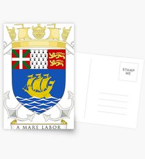 Coat of Arms, Saint Pierre and Miquelon Postcards