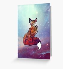 Space Fox Greeting Card