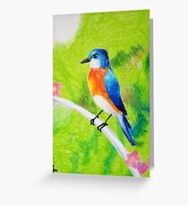 Blue Bird Greeting Card