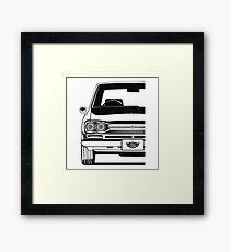 GT-R KPGC10 (black & white) Framed Print