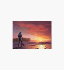 Chomp Sr. Staring Wistfully into the Sunset Art Board