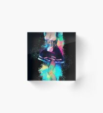 Woman attractive colorful Acrylic Block