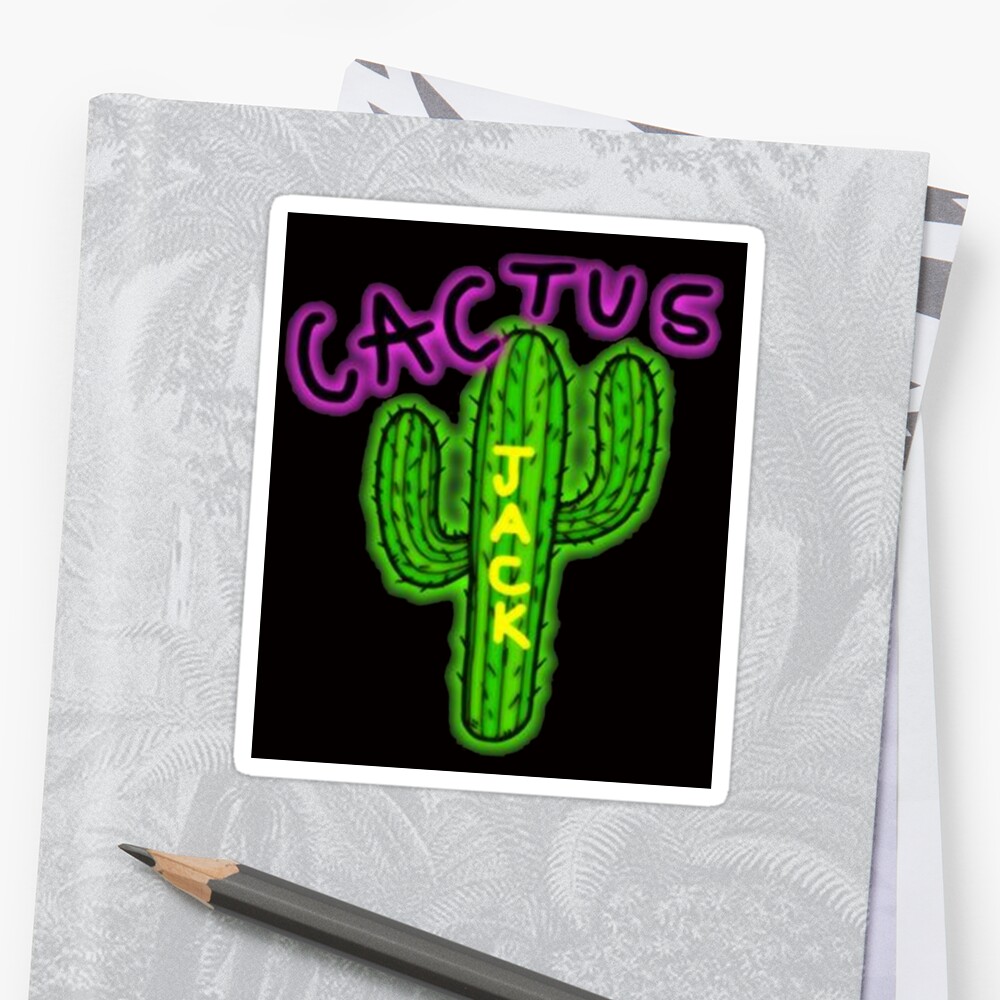 cactus jack sticker hoodie