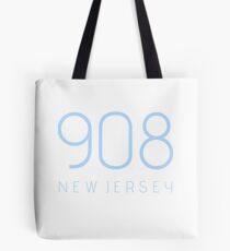 NEW JERSEY 908 Tote Bag