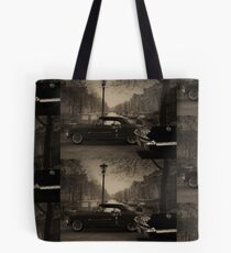 1953 Caddy Eldorado, 1963 Chevy Impala caught in time. Tote Bag