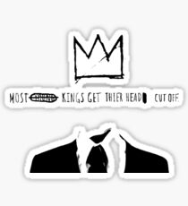 head of basquiat Sticker