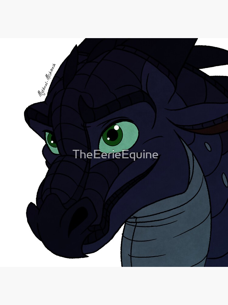 "Wings of Fire Icon Starflight (White Background) " Sticker by TheEerieEquine Redbubble