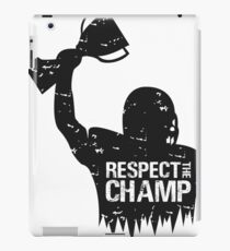 Respect The Champion Black iPad Case/Skin