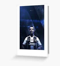 Cristiano Ronaldo Juventus Greeting Card