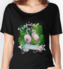 Tropical Dreams flamingo paradise Relaxed Fit T-Shirt