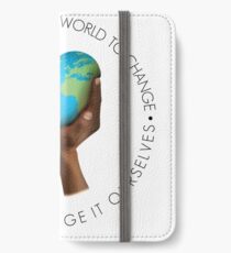 Change The World iPhone Wallet/Case/Skin