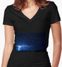 Christmas Eve Storm 2011 Women's Fitted V-Neck T-Shirt