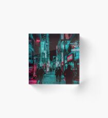strawberry mint nights (dark edition) Acrylic Block