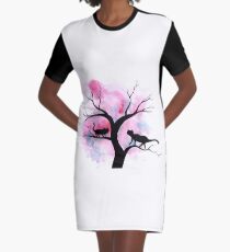 Cats Graphic T-Shirt Dress