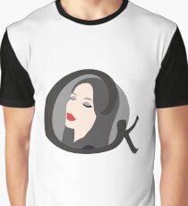 Cristina K Face Graphic (Black) Graphic T-Shirt