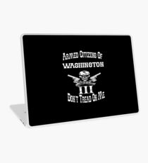 Armed Citizens Of WASHINGTON Do Not Tread On Me Three Percenter Laptop Skin