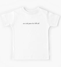 James 10% Kinder T-Shirt