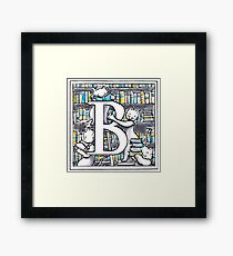 B for Books Framed Print