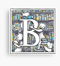 B for Books Canvas Print