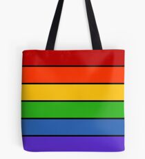 Rainbow Stripes Tote Bag