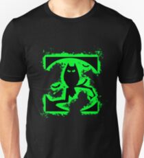 Bat halloween green and black silhouette Unisex T-Shirt