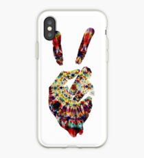 Hippie Friedenszeichen iPhone-Hülle & Cover