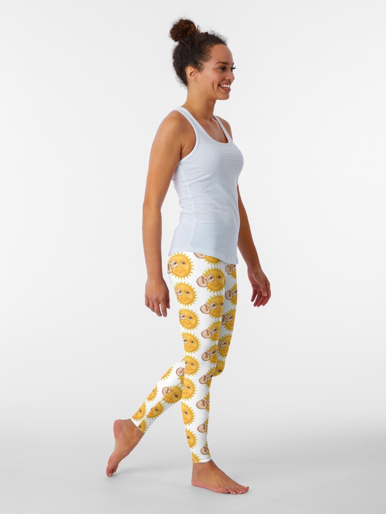 Alternate view of Sun Emoji Leggings