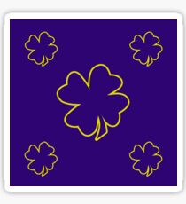 Purple irish leaf repeat pattern design best for gift idea Sticker
