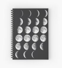 Moon Phases Spiral Notebook