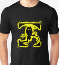 Bat halloween yellow and black silhouette Unisex T-Shirt