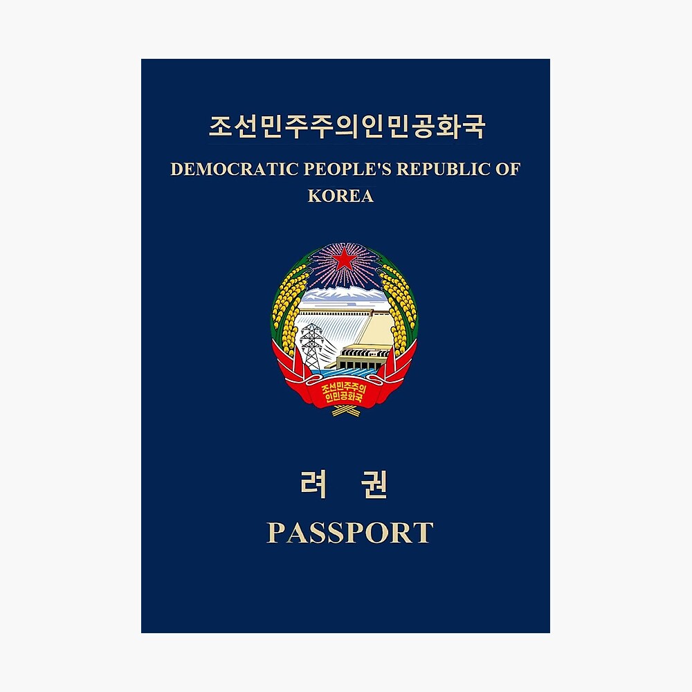 DPRK North Korea North Korean Passport Juche Communist Photographic   Pp,840x830 Pad,1000x1000,f8f8f8 