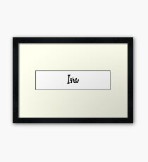Hey Isra buy this now Framed Print