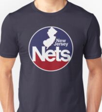 DEFUNCT - New Jersey Nets, Retro Basketball Slim Fit T-Shirt