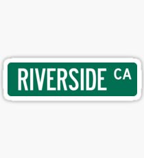 Riverside, California Street Sign Sticker