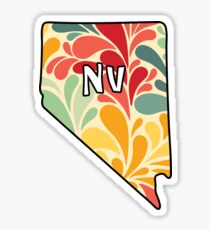 Floral Nevada Sticker
