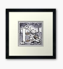 E for Eggs Framed Print